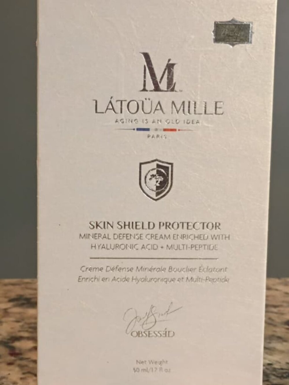 LATOUA MILL MINERAL DEFENSE CREAM-HYALURONIC ACID-MULTI PEPTIDE-1.7 oz/50ml